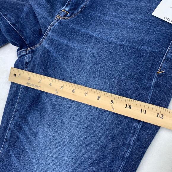 NWT Good American Jeans Good Legs Cropped Mini Boot Womens 15 Stretch Distressed - Picture 12 of 16